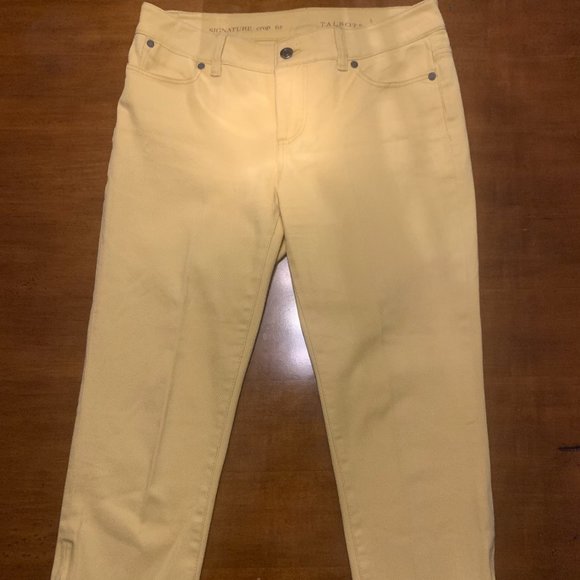 Talbots Signature Crop Ladies 6P, Perfect Yellow Color for Spring - Picture 3 of 5